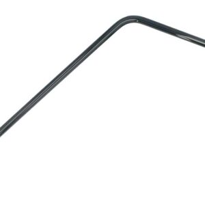 Styrlänk Babboe City Mini: ett smalt, rätvinkligt metallrör med gängade ändar och grönt lock, utformat för Babboe City Mini-cyklar.