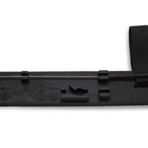 Enviolo Cable Mounting Tool: svart plastanordning för Cargo-nav, inkluderar kabel, justerbar rem, styrspår och instruktionssymboler.